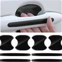 8PCS Car Door Protector with Reflective Design,Stylish Honeycomb Car Door Handle Protector for Anti-Scratch Protection,Universal Cars Doors Handle Scratch Protectors for Cars,SUVs