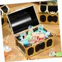 Cabilock 12 Pcs Treasure Chest for Kids Small Wedding Favor Boxes Favors Mini Pirate Chest Party Containers Themed Small Decor Vintage Candy present Boxes Bulk Pirate Candy Golden