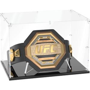 Acrylic Champion Belt Display Case, Clear Collector Showcase
Acrylic Champion Belt Display Case, 23.6"L x 15.7"W x 15.7"H Clear Collector Showcase with Dust-Proof & UV Protection