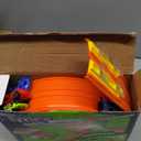 Flexible Race Car Track for Kids, Compatible with Hot Wheels and 8 Diecast 1/64th Cars, Flex Track 15 Ft Starter Set for Ages 3 4 5 6 7 8, Christmas & Birthday Gift for Boys and Girls (Orange)
