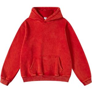 hathne Men's Oversized Hoodies Sweatshirt Cotton Wash Hooded Baggy Pullover Hoodies Vintage Winter Spring (Beige, XL)
