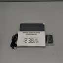 Netzu 3-in-1 Digital Clocks for Living Room with Temperature, Date & Time Display - 4 Levels Birghtness, 3 Volumes, Small & Compact Plug-in Alarm Clock for Bedroom, Office (Black)