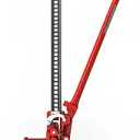 Big RED Torin 48" Ratcheting Off Road Utility Farm Jack, 3 Ton (6,000 lb) Capacity, Red