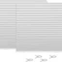 Mini Blinds for Indoor Windows - White Self Adhesive Temporary Blinds, Window Blinds No Drill for Bedroom Kitchen Bathroom, 36" W x 72" H - (2 Pack)