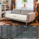 Hokway Couch Cushion Covers Stretch Cushion Covers Sofa Seat Cushion Slipcover Cushion Protector(CreamWhite, Medium)