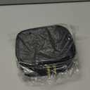 Mini Makeup Bag with Led Mirror, Small Travel Make up Bag 3 Light Modes Adjustable Brightness, for Women Organizer Cosmetic Bag, Portable Travel Train Toiletry Bag, for Pool Parties Work Touch-Ups (Black)