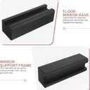 Uonlytech Wooden Floor Mirror Support Stand Anti-Skid Mirror Bracket Room Mirror Holder Rack for Bedroom Living Room Bathroom