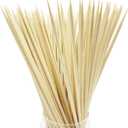8" Bamboo Skewers (100PCS) for Grilling, BBQ, Shish Kabobs, Fruit, Appetizers, Chocolate Fountains, Cocktail Picks, Wooden Sticks, Crafting, =4mm, Optional Sizes 6"/10"/12"