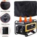 Outdoor Generator Cover 32x24x24 Inches, 600D Heavy-Duty Oxford Fabric, Dustproof and Waterproof Protection for Generators, Suitable for Most 5000-10000W Generators.Black
