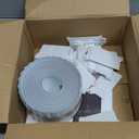 LazBlinds Vertical Blinds Replacement Slats - Room Darkening Fabric Slats for Sliding Doors & Windows, Easy-Cut Polyester, White Texture (78" W x 84" L, 20 Pcs)