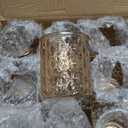 12 Pcs Large Votive Candle Holders 2.8 * 3.2inch Gold Tea Light Candle Holders Glass Candle Holder for Bridal Shower, Wedding, Table Centerpiece, Party, Home Decor