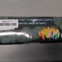 120Led Christmas Net Lights Outdoor 5ft x 6ft, Connectable 8 Modes Waterproof 29V Plug in Black Wire, Mesh Net Christmas Lights for Bushes Shrubs Yard Trunk Xmas Tree Christmas Decorations (Red&Green)