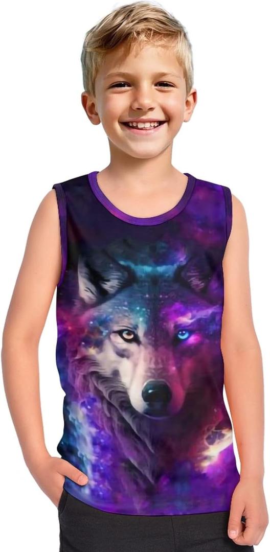 Boys Toddler Tank Tops for Kids Children Summer Clothes Sleeveless Shirts