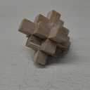 6IN Wood Geo Decor Natural