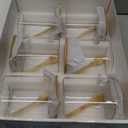 6 Pcs Square Glass Jar with Bamboo Lid and Spoon - 27 oz Large Sugar Container with 148 Kitchen Pantry Spice Jar Labels Preprinted - Glass Containers with Wooden Lids Hold Coffee, Tea, Candy