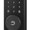 Keyless Entry Door Lock with Keypad-Electronic Door Lock with Code - Digital Deadbolt Auto Lock No APP &WiFi Suitable for Office Front/Exterior Door (Glossy Black)