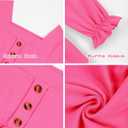 Toddler Girl Clothes Clothing Set Ruffle Long Sleeve Shirt with Flare Bow Jeans for 18M-7Y (2-3T, Pink)