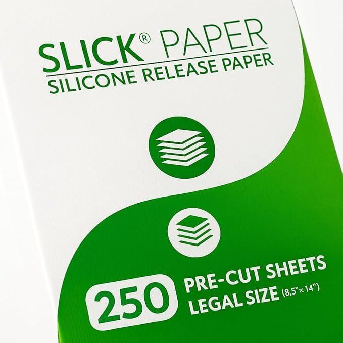 Slick Paper Silicone Release Paper - Legal Size 8.5x14" Fits in Printer