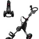 Caddytek CaddyLite 11.5 V3 Golf Push Cart - Lightweight Aluminum 3-Wheel Foldable Golf Bag Cart with Quad-Fold Frame, EVA Wheels, Adjustable Handle, Foot Brake, Mesh Net, Umbrella & Drink Holder