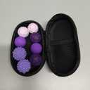 Fidget Toys - 8Pcs Magnetic Attraction Stress Balls with Silicone Shell and Storage Box for Adults - to Calm Restless Hands and Anxious Mind, Silicone Roller Magnet Balls Sensory AdultsPurple