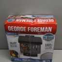 George Foreman Fully Submersible Grill, NEW Dishwasher Safe, Wash the Entire Grill, Easy-to-Clean Nonstick, Black/Grey