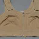 CYDREAM Zip Front Closure Wireless Bras for Women Full Coverage Post Surgery Compression Back Smoothing Comfort Adjustable, M, Beige