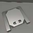 RIWUCT Foldable Laptop Stand, Height Adjustable Ergonomic Computer Stand for Desk, Aluminum Portable Laptop Riser Holder Notebook Mount Compatible with MacBook Pro Air, HP, Dell 10-16" (Silver)