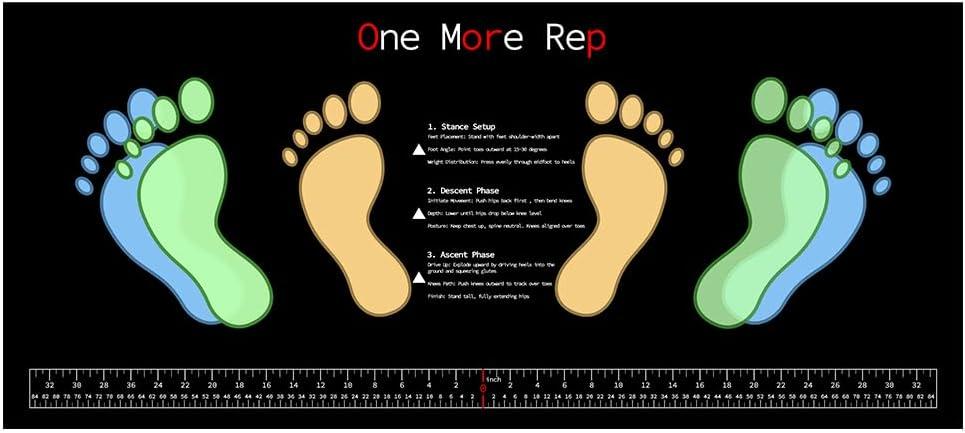 VOVCIG Professional Squat Mat, Squat Mat Pad With Foot Position, Stabilizing and Non-Slip, Muscle Ab Pad, Exercise & Fitness Accessories