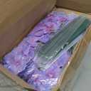 Tigeen 100 Pcs Hydrangea Artificial Flowers Bulk 7.48 Inch Artificial Hydrangeas with Removable Stems Faux Flowers Wedding Decor for Home Garden Party Decoration DIY Project (Orchid)