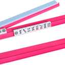 4PCS Mahjong Racks with Pushers for 166 American Mahjong Tiles, Mahjong All-in-one Tile Rack with Pusher Combo (Pink)