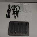 Charging Station for Multiple Devices 68W 6 Port Phone Charger Dock with 6 Cables, 20W Black Fast Charging Station Compatible with Apple Cellphone iPad iPhone Tablet(Black)