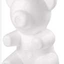 Amosfun Modelling Polystyrene Foam Bear Mould White DIY Craft for Flower Arranging Gift Wedding Party Decoration 7.87x 5.12 Inch