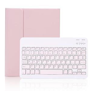 Protective Case With Detachable Bluetooth Keyboard For Apple iPad 10.2, Pink