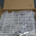 iSPECLE 2 Pack Freezer Organizer Bins - Fit 10 to 20 Cu.Ft Deep Freezer, Expandable Wire Storage Chest Freezer Baskets for Frozen Food, Stackable with Handles, White