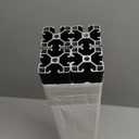 4Pack 4040 T Slot Aluminum Extrusion 200mm Black Extruded Aluminum Profile 40x40 T-Slotted Framing European Standard Anodized Linear Rail for 3D Printer Accessories Parts