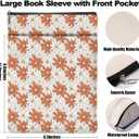 2 x Book Lovers Book Sleeve, Book Accessories Bookish Gifts Book Gifts Friendship Christmas Birthday Gifts for Women Floral Lovers Mom Coworker, Aesthetic Book Pouch Book Protector, Retro Daisy Flowers