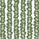 CQURE 18Pack 126Ft Eucalyptus Garland,Artificial Eucalyptus Leaves Table Greenery Garland Wreath Vines for Wedding Party Table Fireplace Bedroom Wall Room Decor