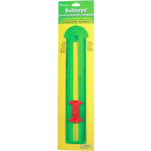 Learning Resources Bullseye Demonstration Compass, Dual-Scale Ruler, Classroom Whiteboard Accessories, Teacher Aids, Grades 1+