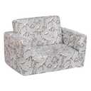 ALIMORDEN Kids 2-in-1 Flip Out Ultra-Soft Snuggle Foam Filled Chair, Blue