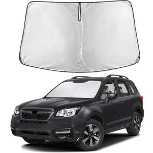 EcoNour Windshield Sunshade Compatible for Subaru Forester 2014-2016 2017 2018, Sun Visor for Front Windshield & Window Sun Shade Cover, UV Heat Blocker & Protector, Car Accessories
