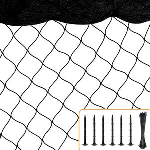 BSTPCOO Bird Netting for Chicken Coop, 25'x50' with 2.4" Square Mesh Poultry Netting Heavy Duty Nylon Nettings for Garden, Aviary Net Fruit Tree Nettings