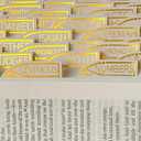 Bible Tabs Neutral Cream, Church Shape Laminated Bible Tabs Women & Men, Christian Gifts, Large Print Bible Tabs for Easy Navigation, Bible Book Index Tabs Labels, Bible Study Supplies