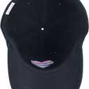 Pride Rainbow Heart Hats for Men Women, Adjustable Embroidered LGBT Baseball Cap, Black