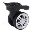 Luggage Suitcase Wheels, Trunk Wheels, Luggage Wheel Spare Part Universal Wheel Replacement Luggage Suitcase Wheels for Luggage Suitcase Trolley, Mute Double Row Wheels, 1 PCs