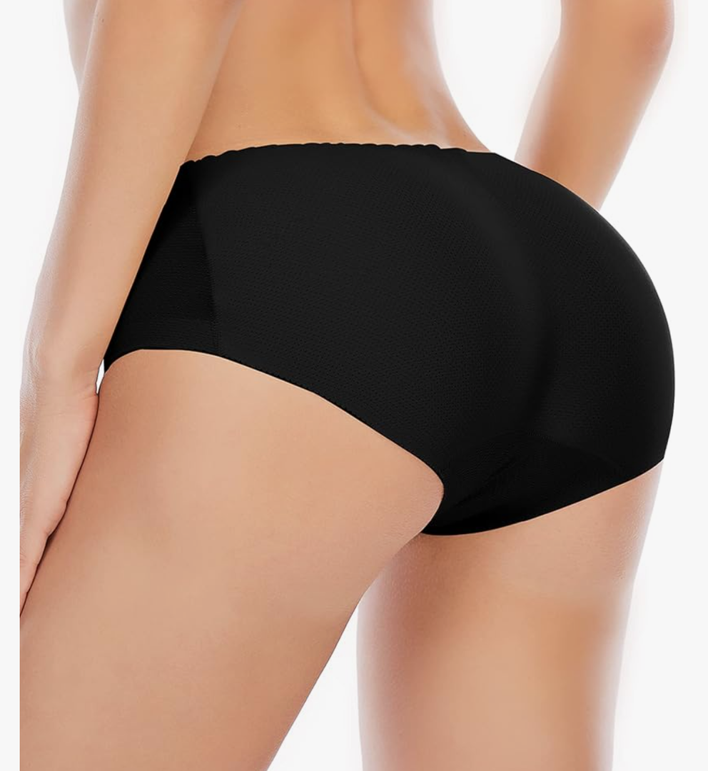 DERCA Butt Lifter Panties Padded Underwear for Women Seamless Booty Pads Hip Enhancer Panty XL