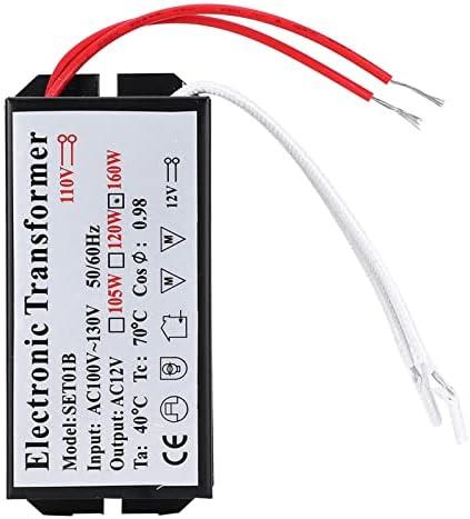 Power Electronic Transformer, 12V LED Driver 110V to 12V Electronic Transformer Voltage Converter Smart Power Supply Driver 160W for Low Voltage Lamp LED Light (160W)
