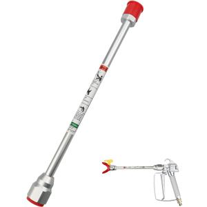 Airless Paint Sprayer Spray Gun Tip Extension Pole Rod Airless Sprayer Gun Spray Painting Wand 24 inch