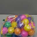 Ball Pit Balls Phthalate Free BPA Free Crush Proof Plastic - 7 Bright Colors in Reusable Play Toys for Kids with Storage Bag