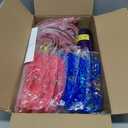 148 PCS Glow in the Dark Party Supplies, 16 Fiber Optic Wands, 14 LED Glasses, 100 Glow Sticks and 18 LED Hair Clips Fiber Optic for Neon Party, Wedding, Birthday, Concert, New Year