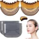 Lymphatic Contour Face Brush for Drainage Massage, Ergonomic Design to Precisely Fit Facial Skin and Relieve Tension, Soft Bristles for Sensitive Skin
